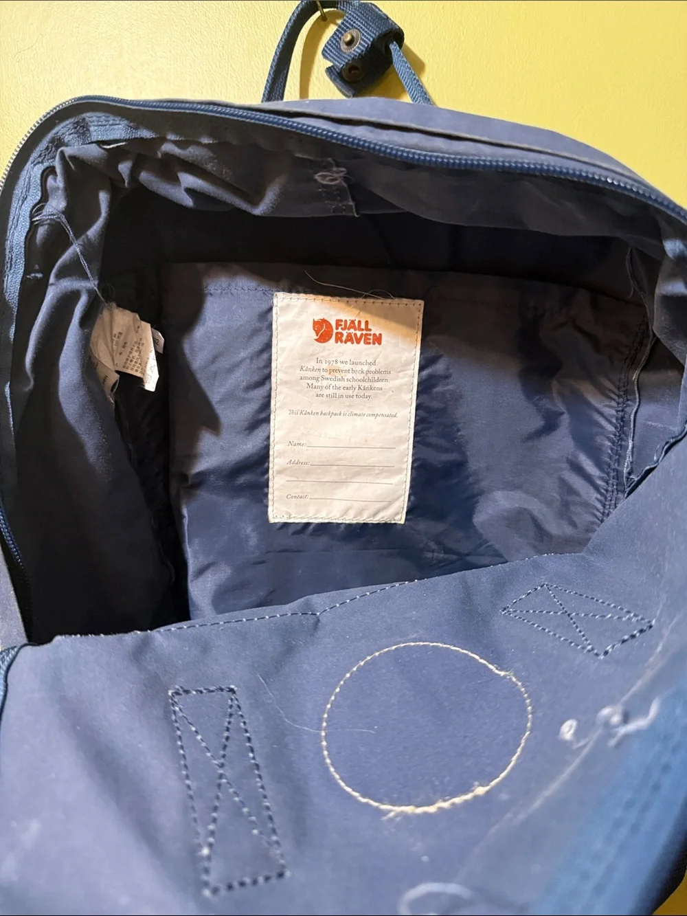 Fjallraven Kanken Classic 16L Backpack Royal Blue Everyday School Bag